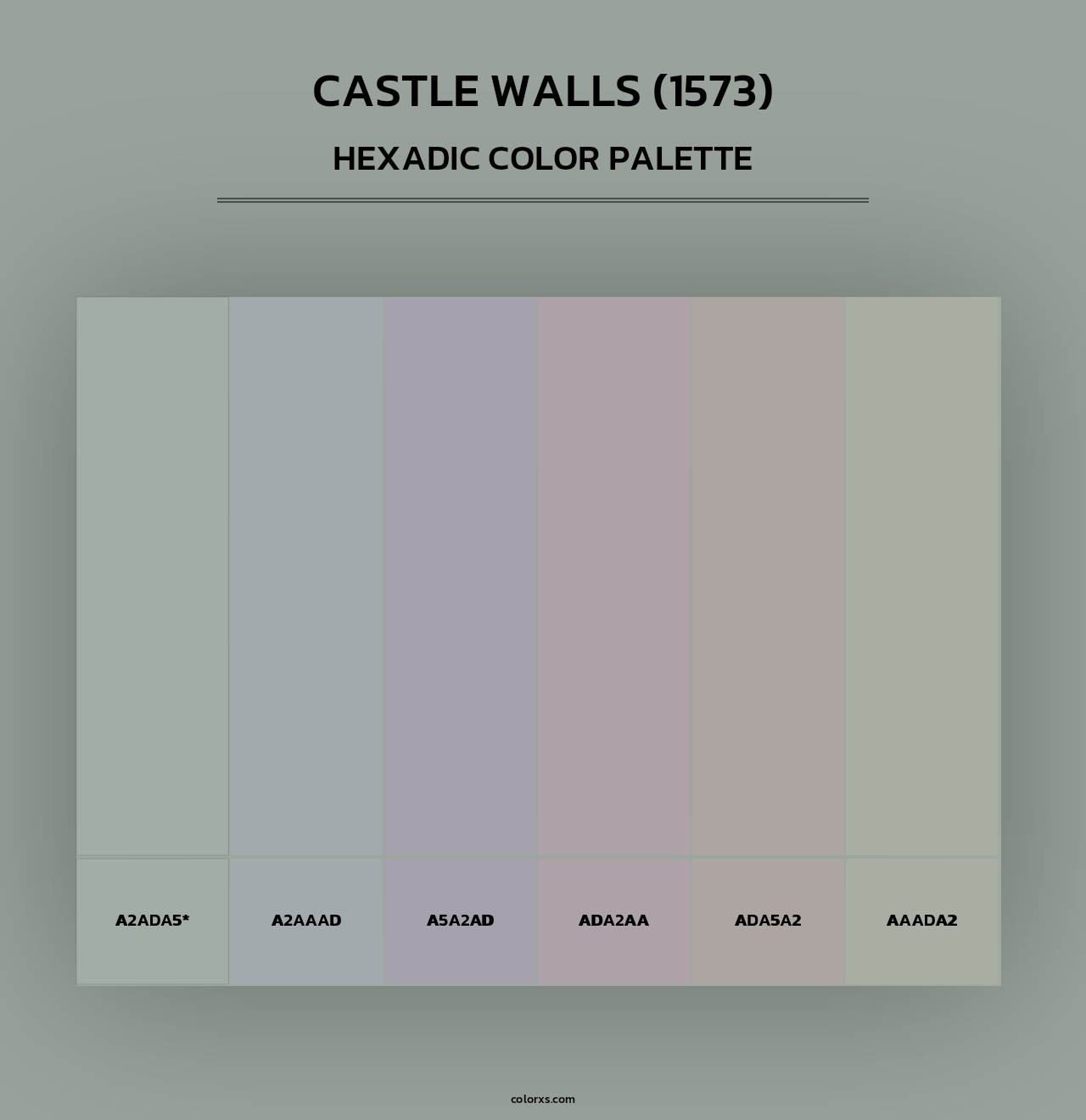 Castle Walls (1573) - Hexadic Color Palette