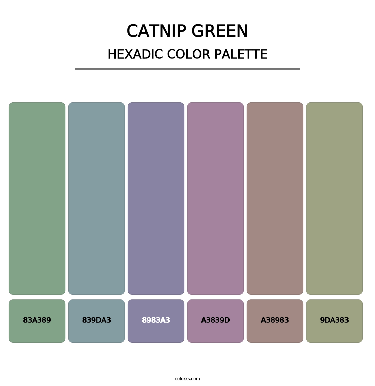 Catnip Green - Hexadic Color Palette