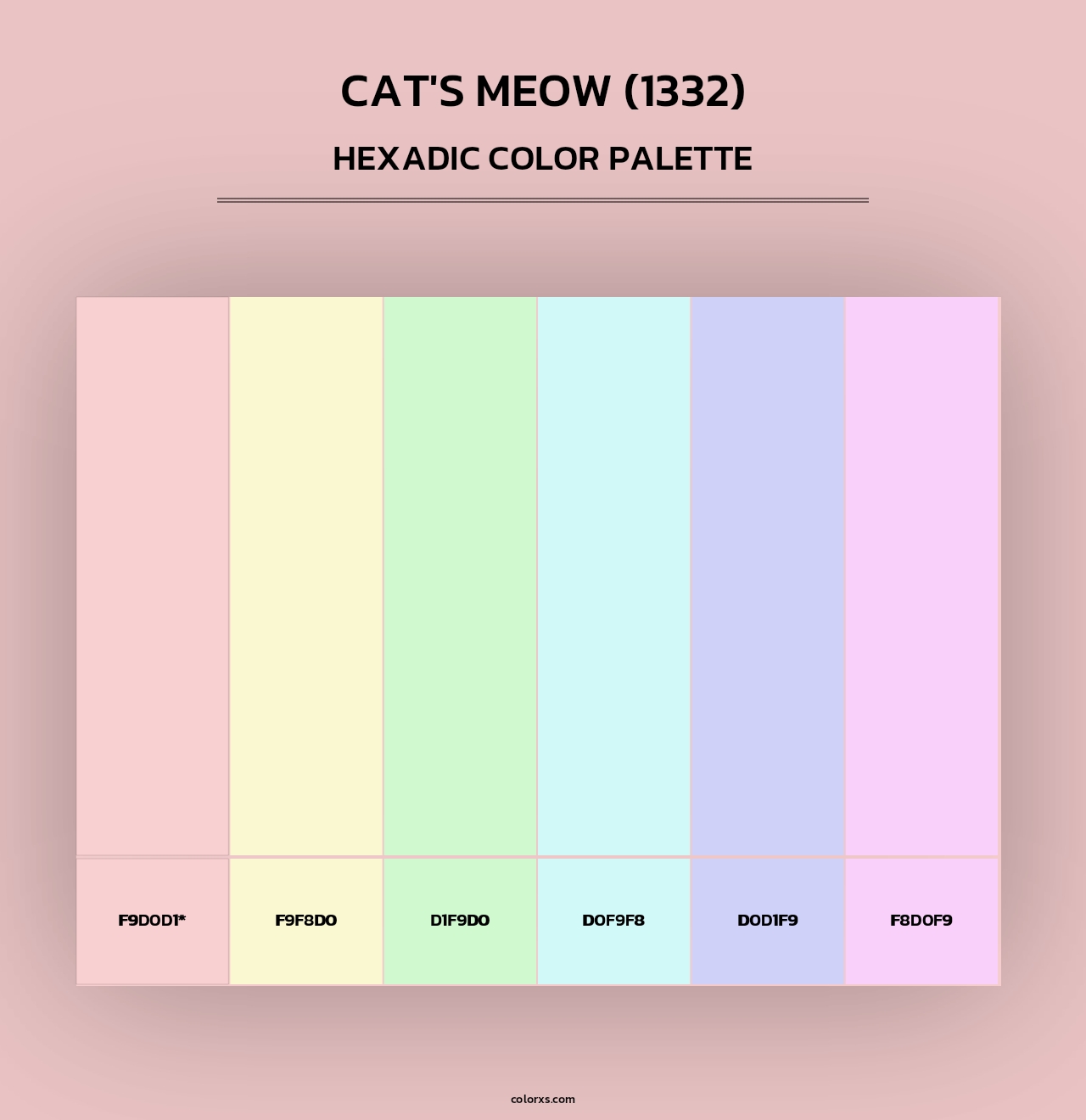 Cat's Meow (1332) - Hexadic Color Palette