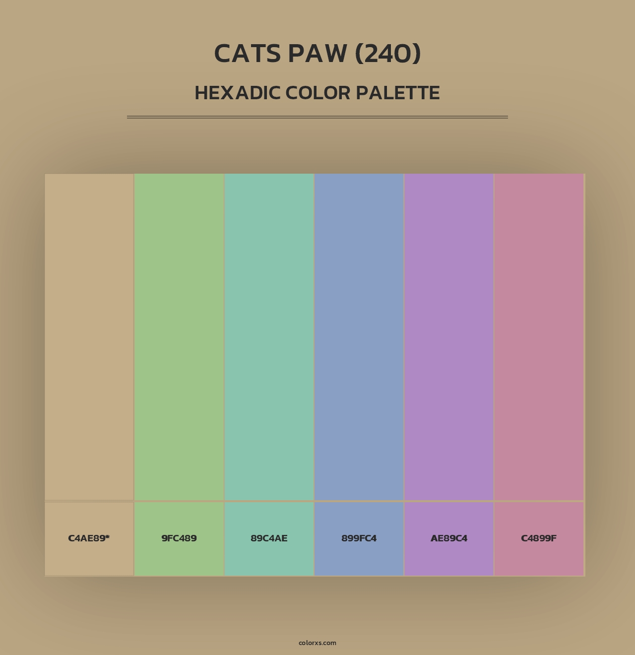 Cats Paw (240) - Hexadic Color Palette