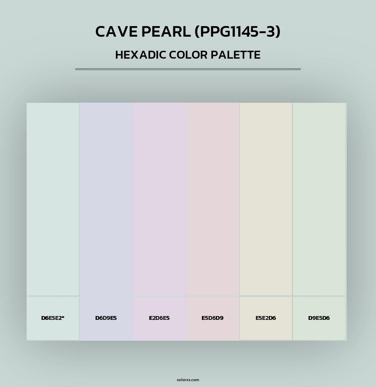 Cave Pearl (PPG1145-3) - Hexadic Color Palette