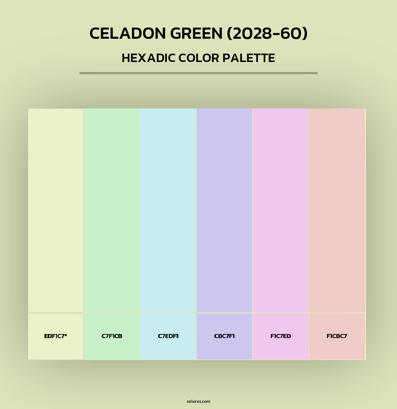 Celadon Green (2028-60) - Hexadic Color Palette