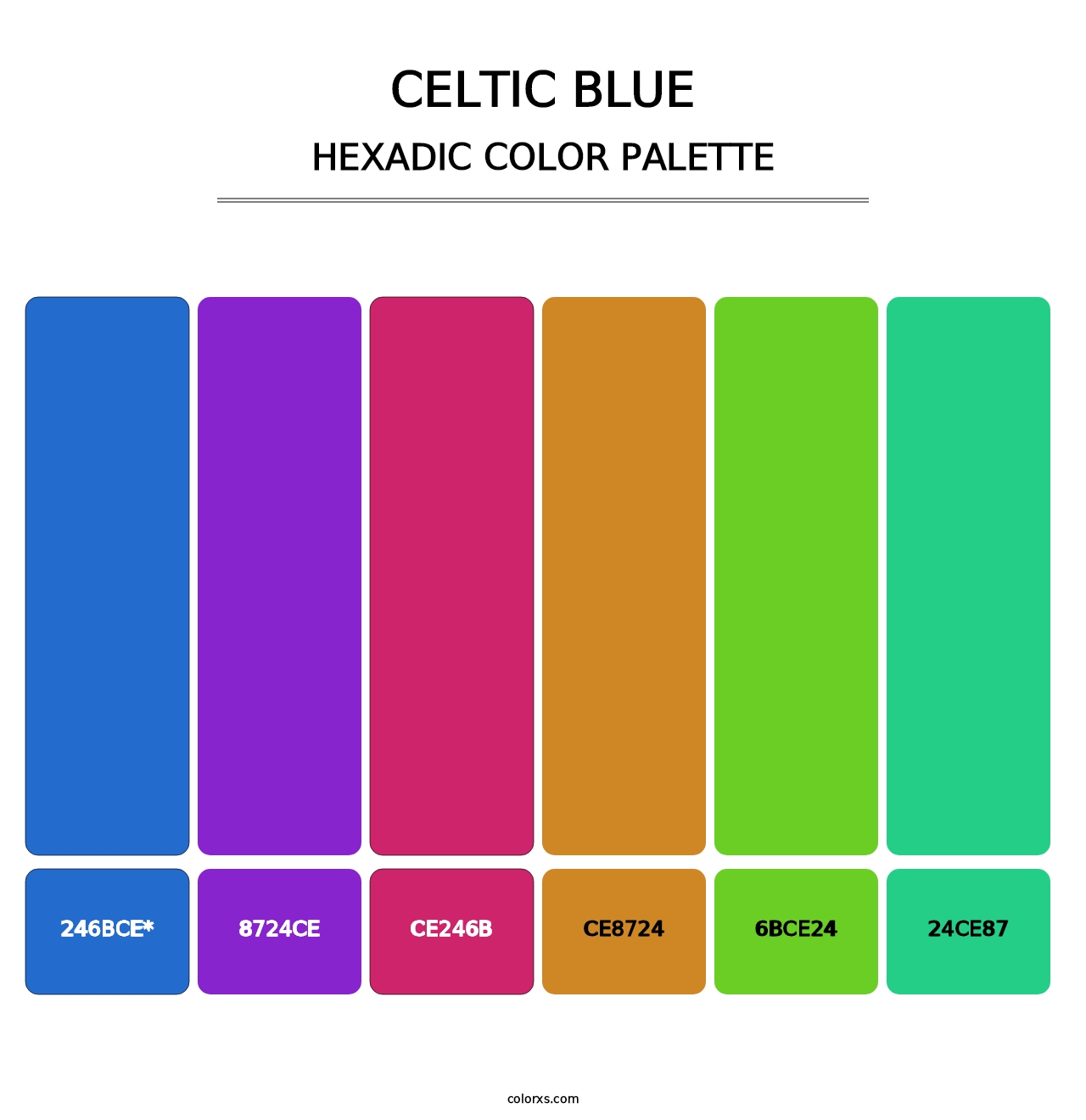 Celtic Blue - Hexadic Color Palette