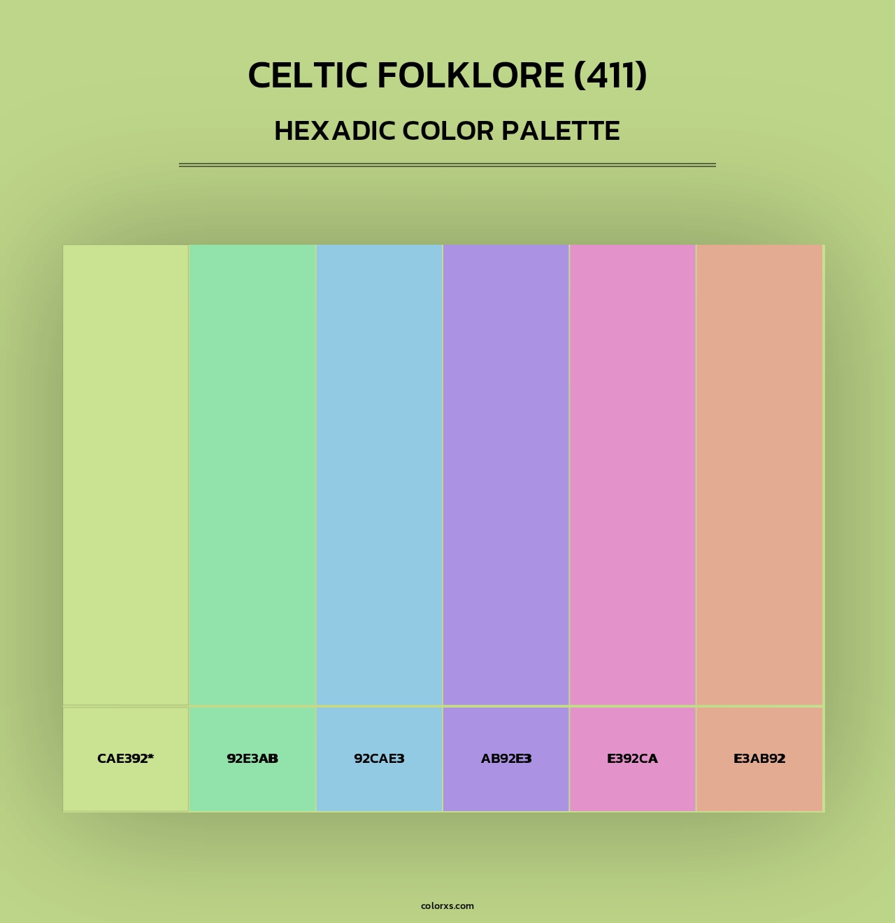 Celtic Folklore (411) - Hexadic Color Palette