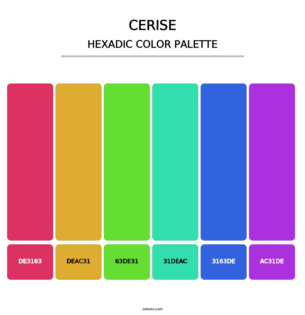 Cerise - Hexadic Color Palette
