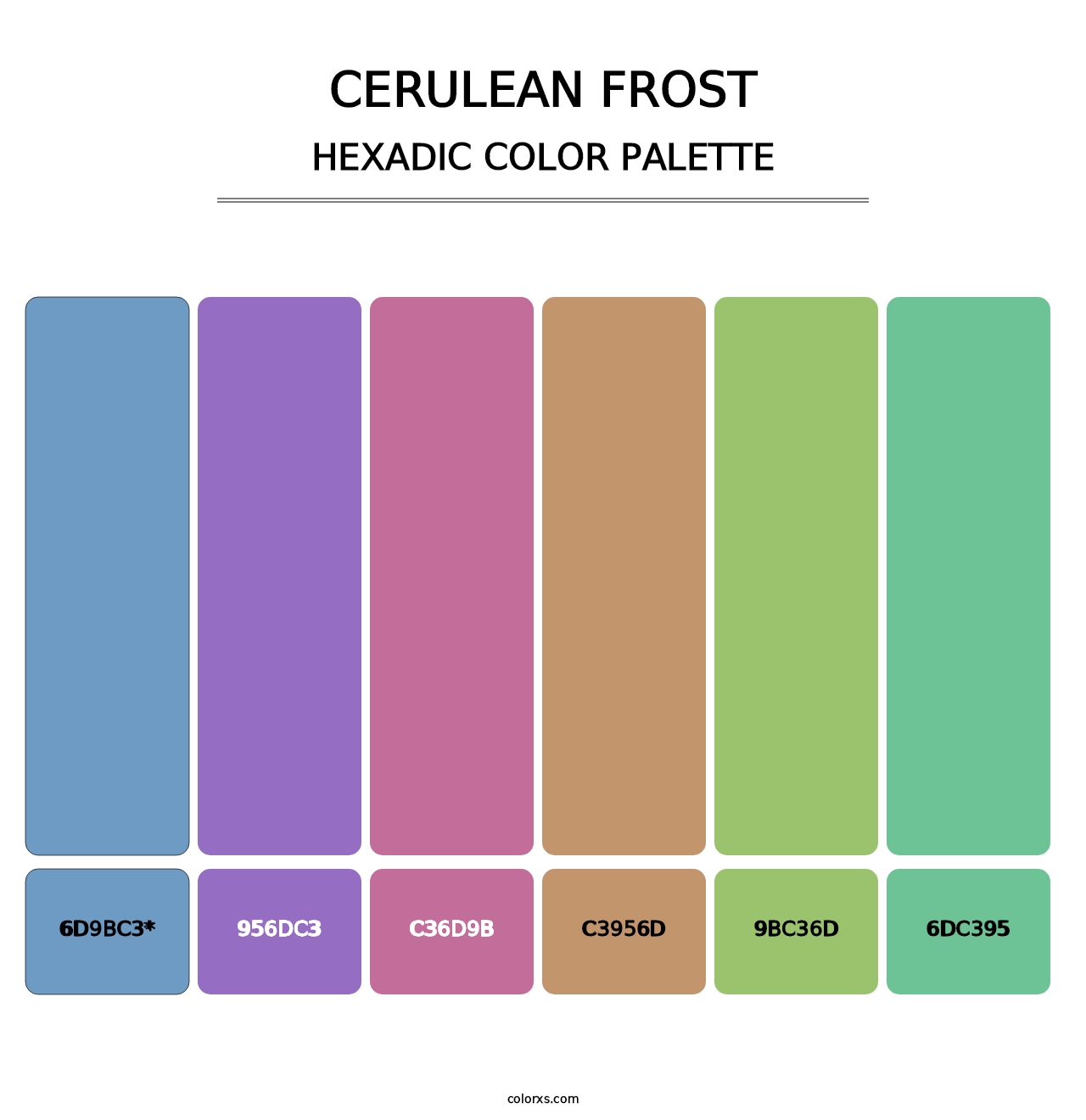 Cerulean Frost - Hexadic Color Palette
