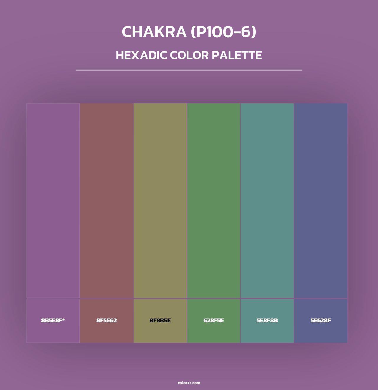 Chakra (P100-6) - Hexadic Color Palette