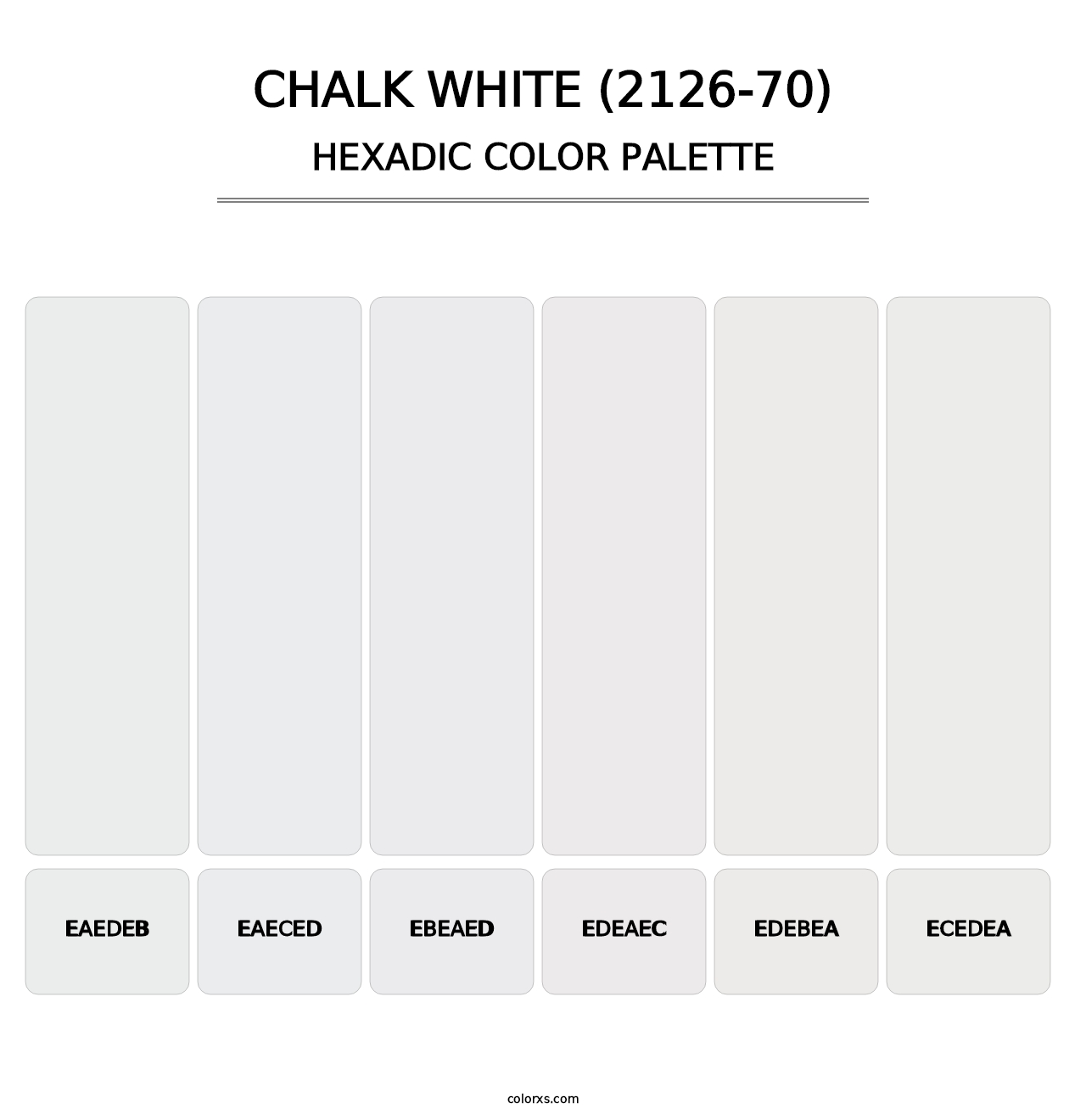 Chalk White (2126-70) - Hexadic Color Palette