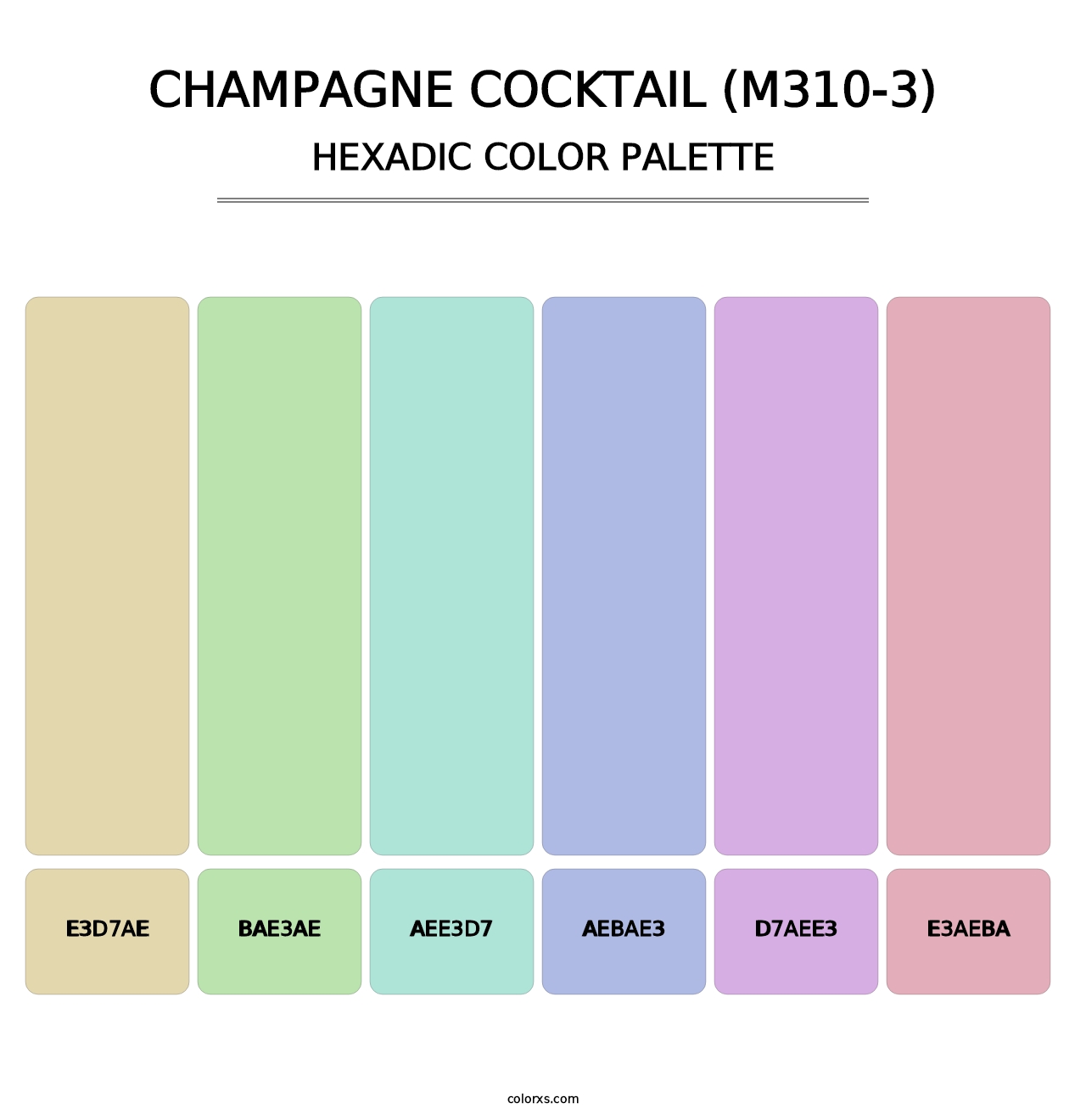 Champagne Cocktail (M310-3) - Hexadic Color Palette