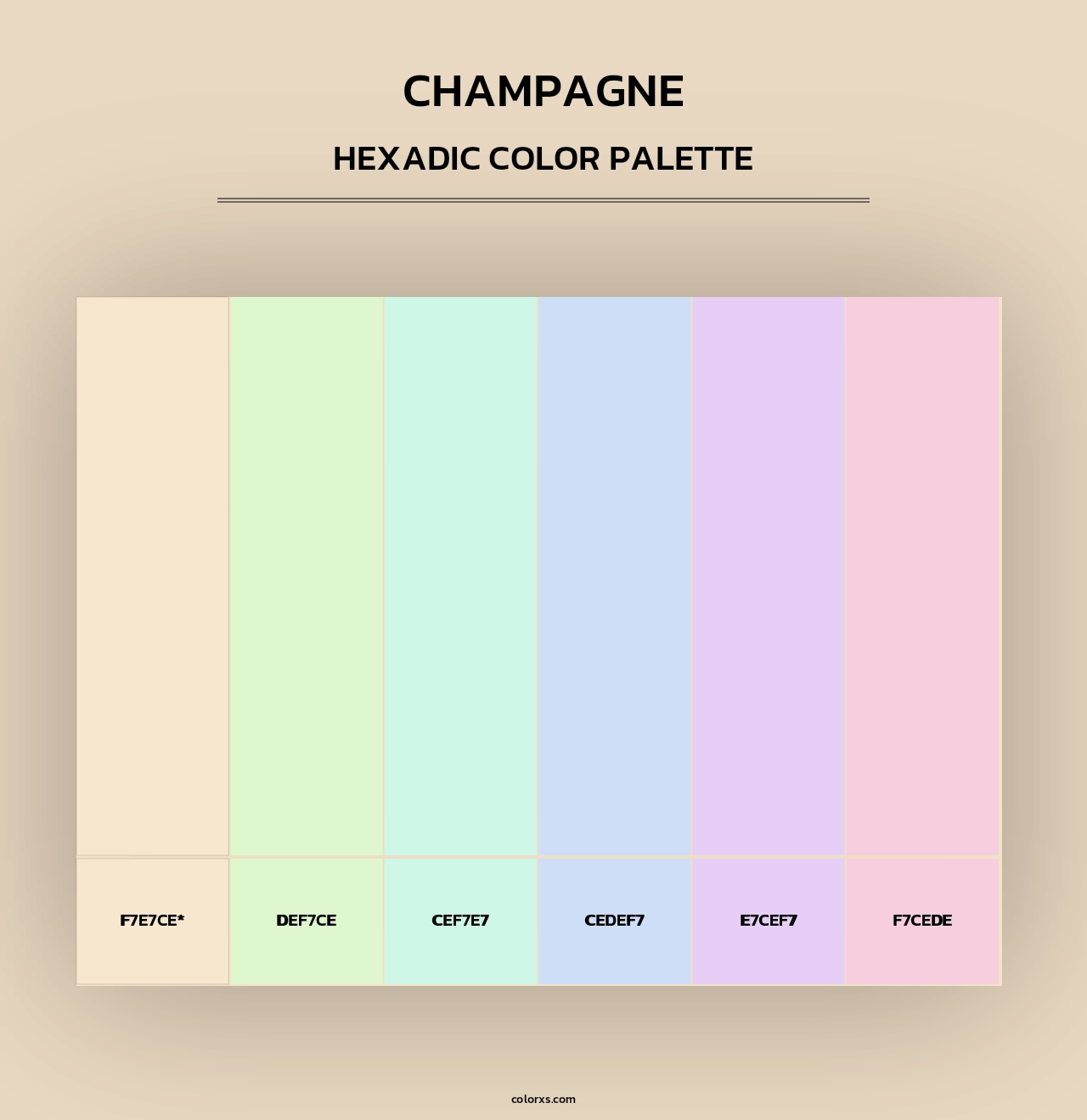Champagne - Hexadic Color Palette