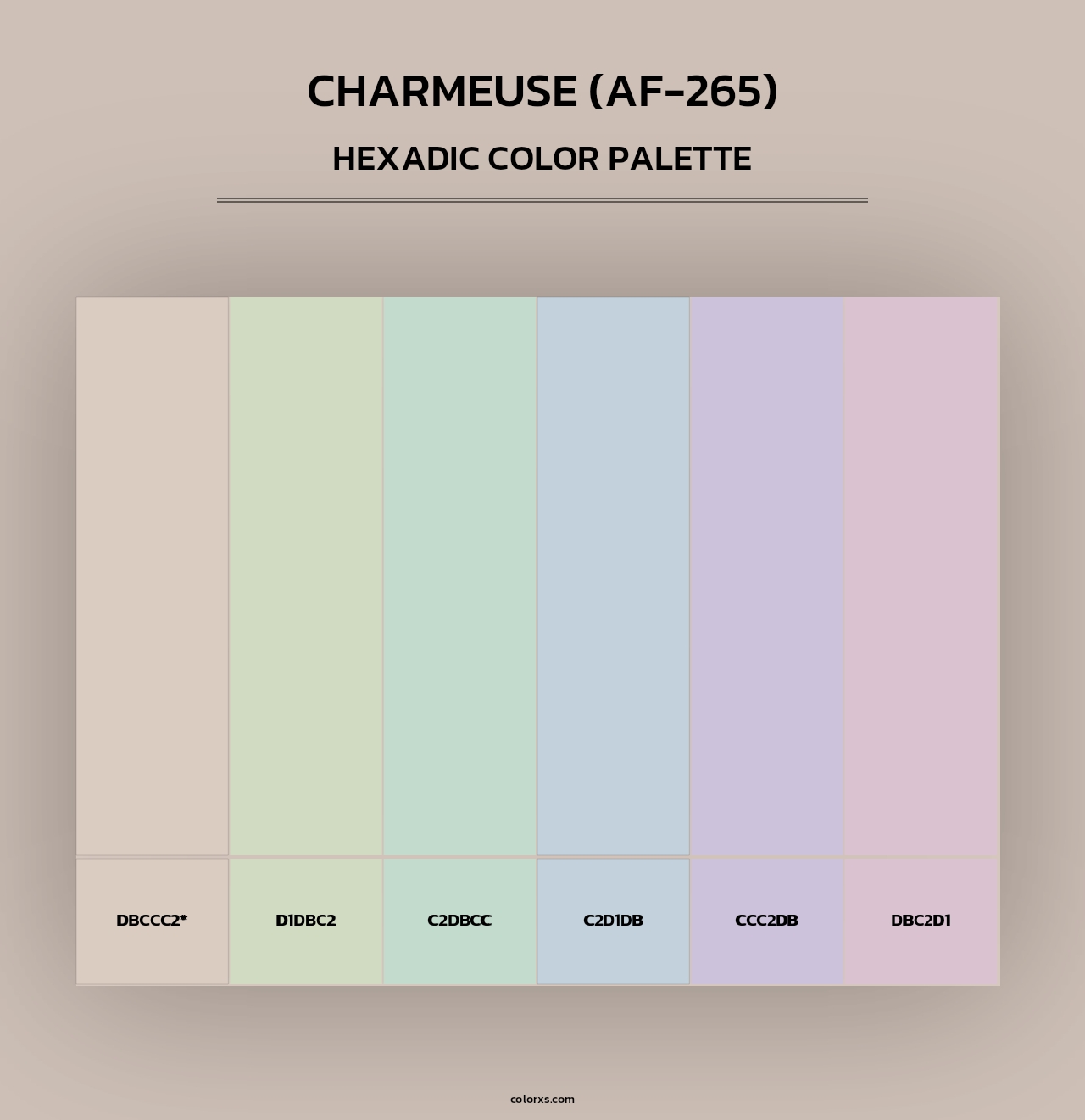 Charmeuse (AF-265) - Hexadic Color Palette