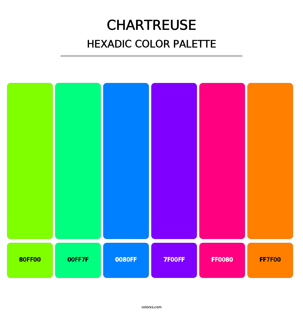 Chartreuse - Hexadic Color Palette