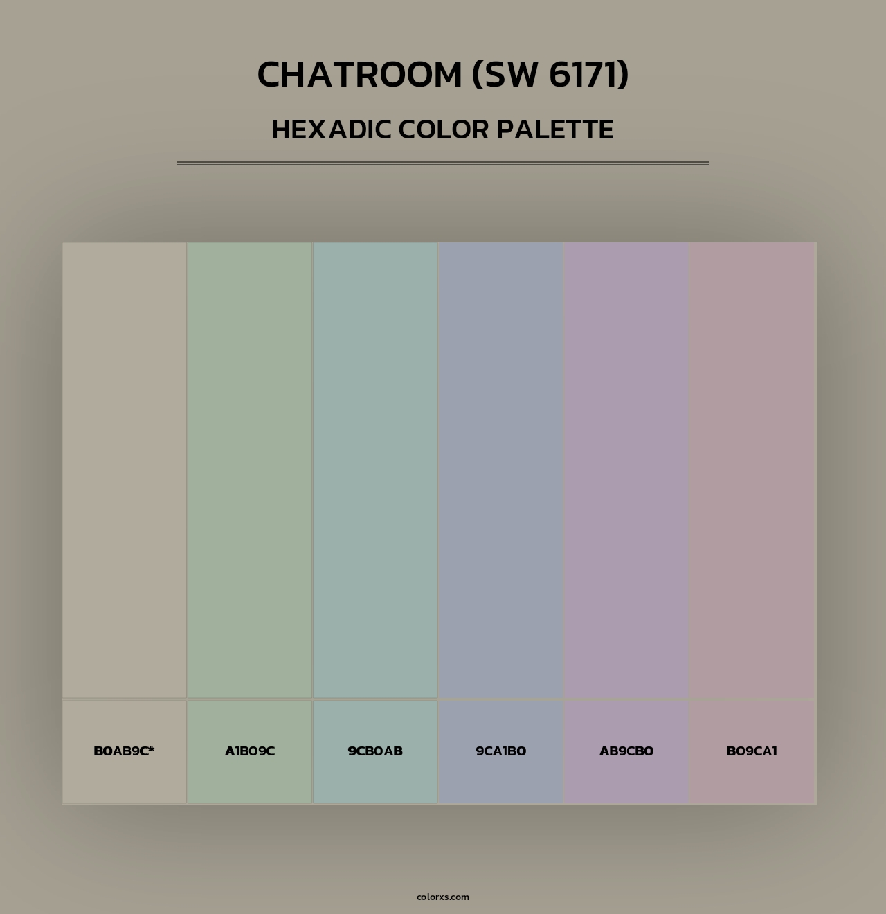 Chatroom (SW 6171) - Hexadic Color Palette