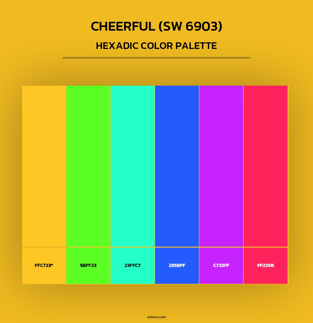 Cheerful (SW 6903) - Hexadic Color Palette