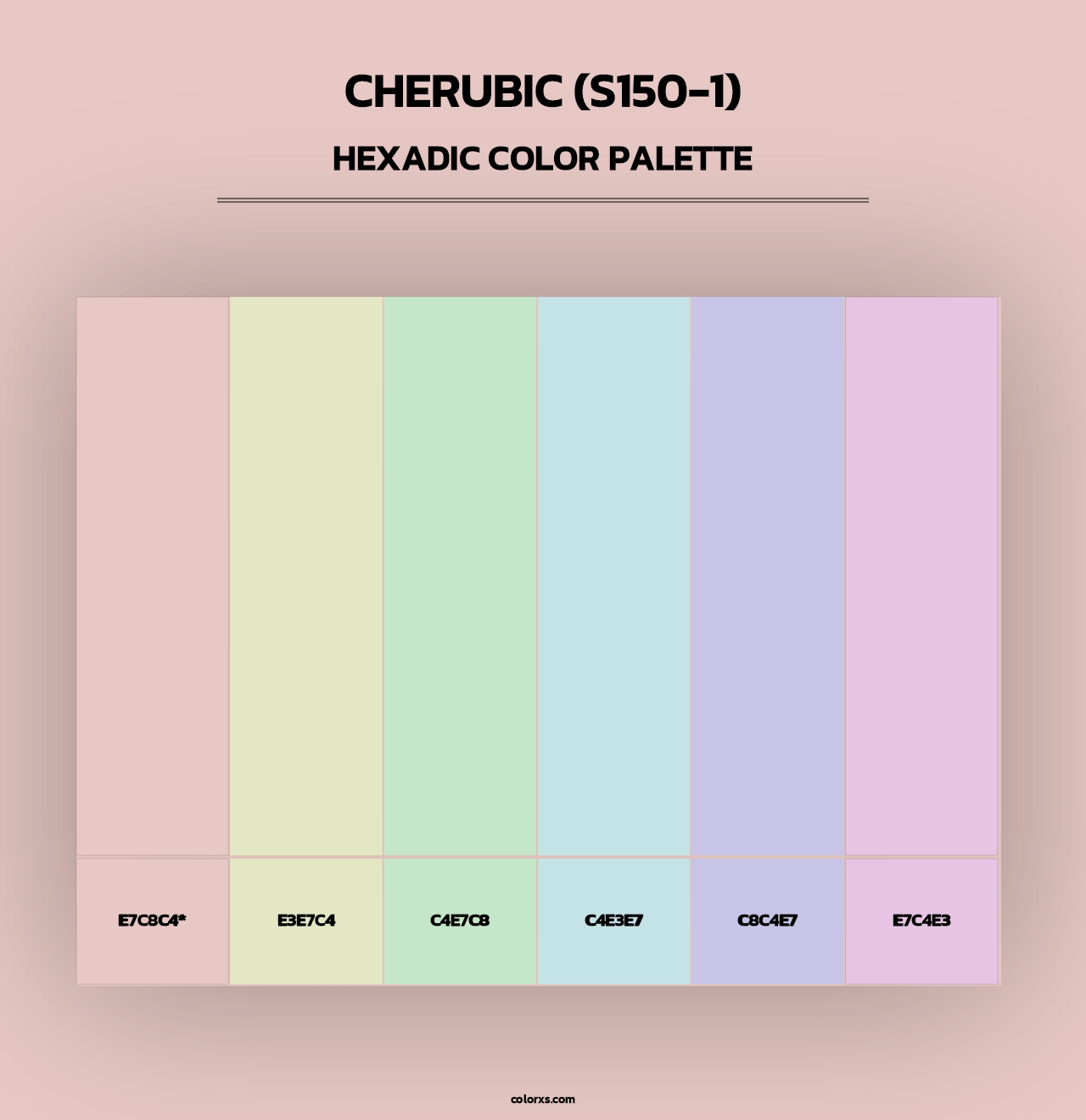 Cherubic (S150-1) - Hexadic Color Palette