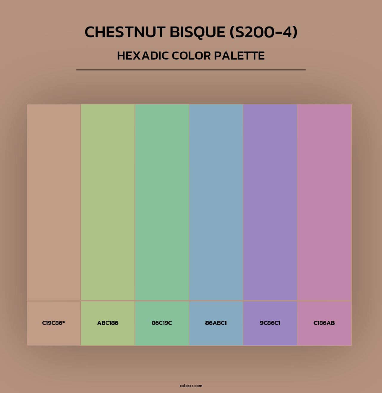 Chestnut Bisque (S200-4) - Hexadic Color Palette