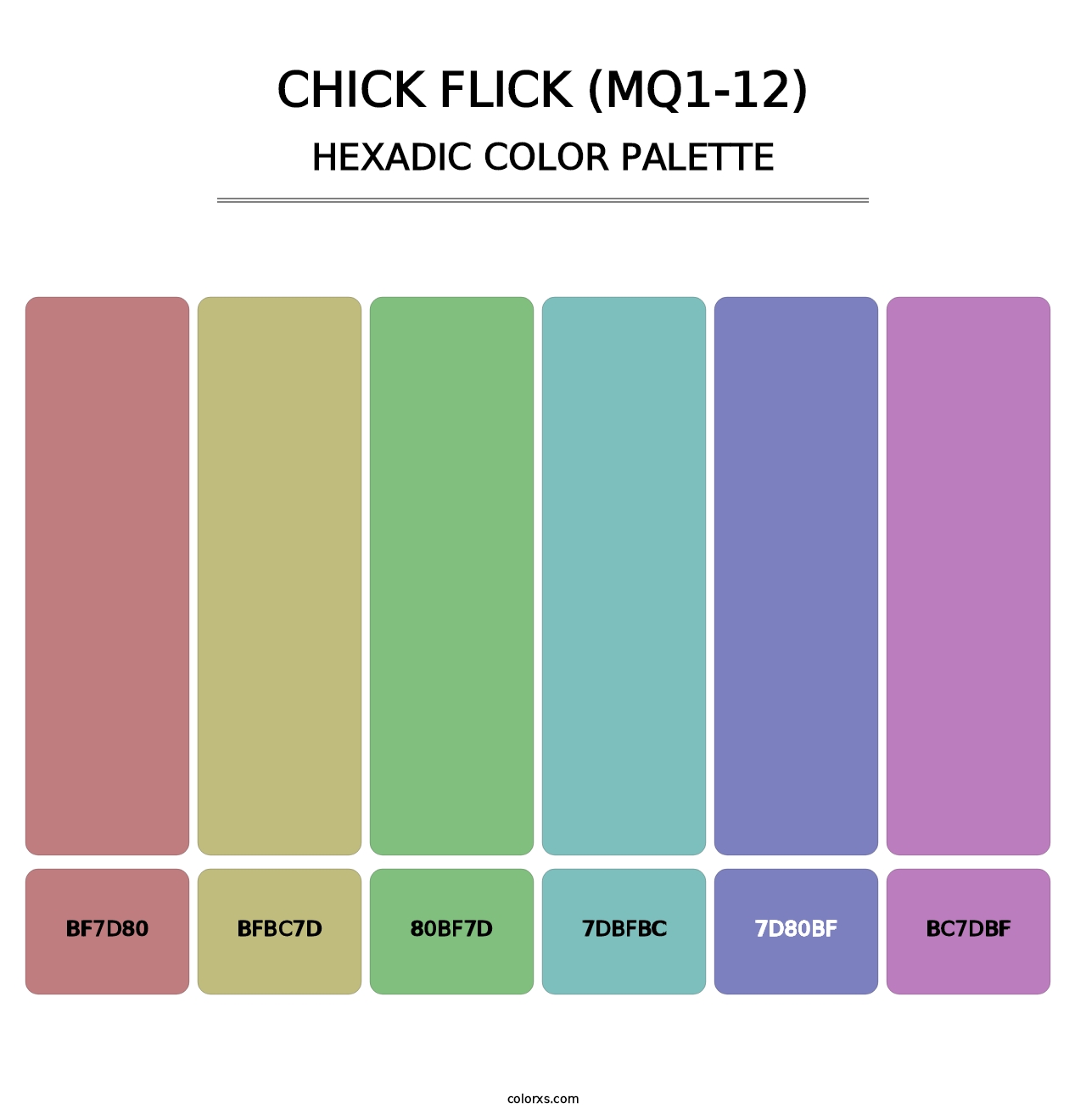 Chick Flick (MQ1-12) - Hexadic Color Palette