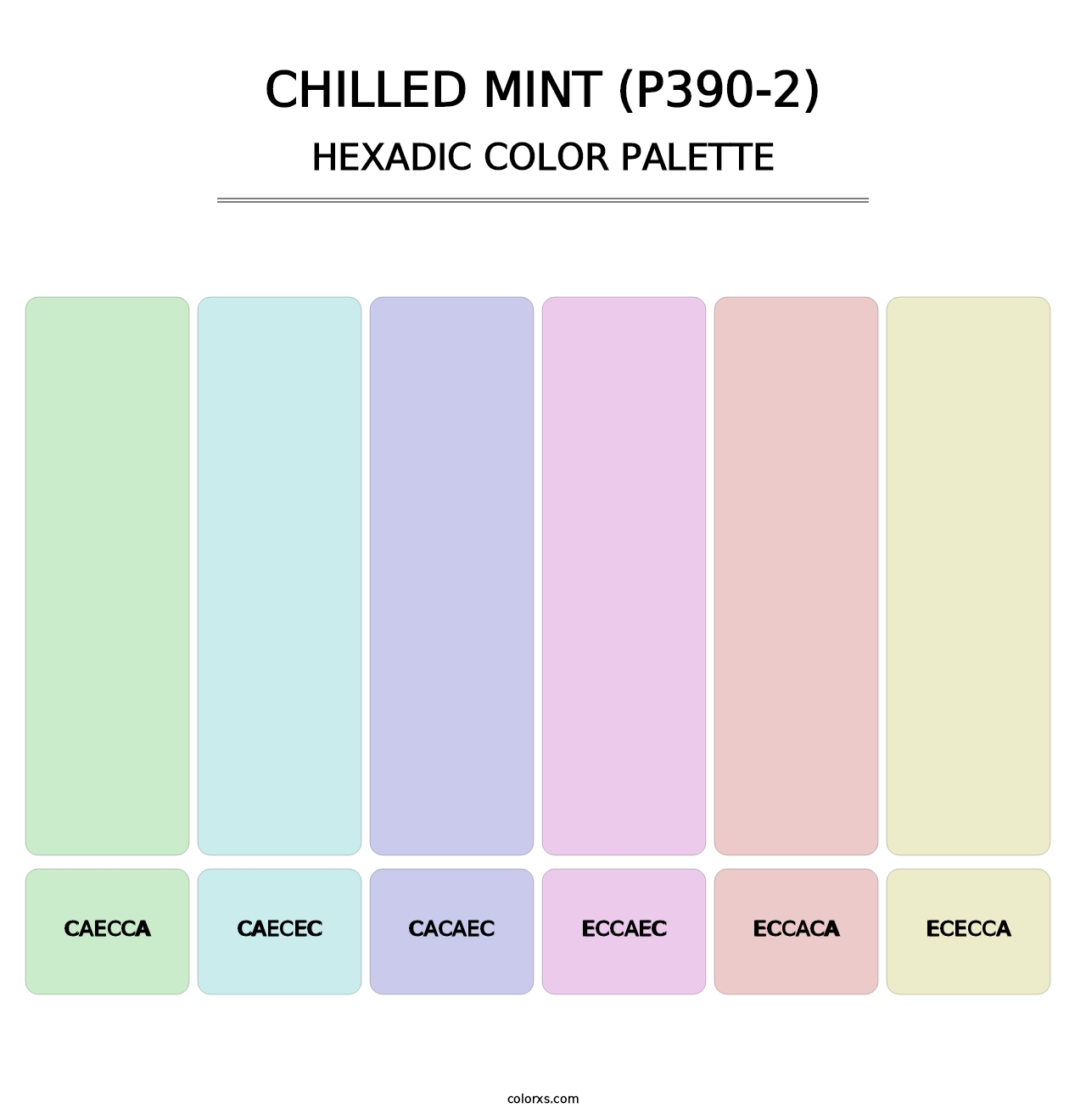 Chilled Mint (P390-2) - Hexadic Color Palette