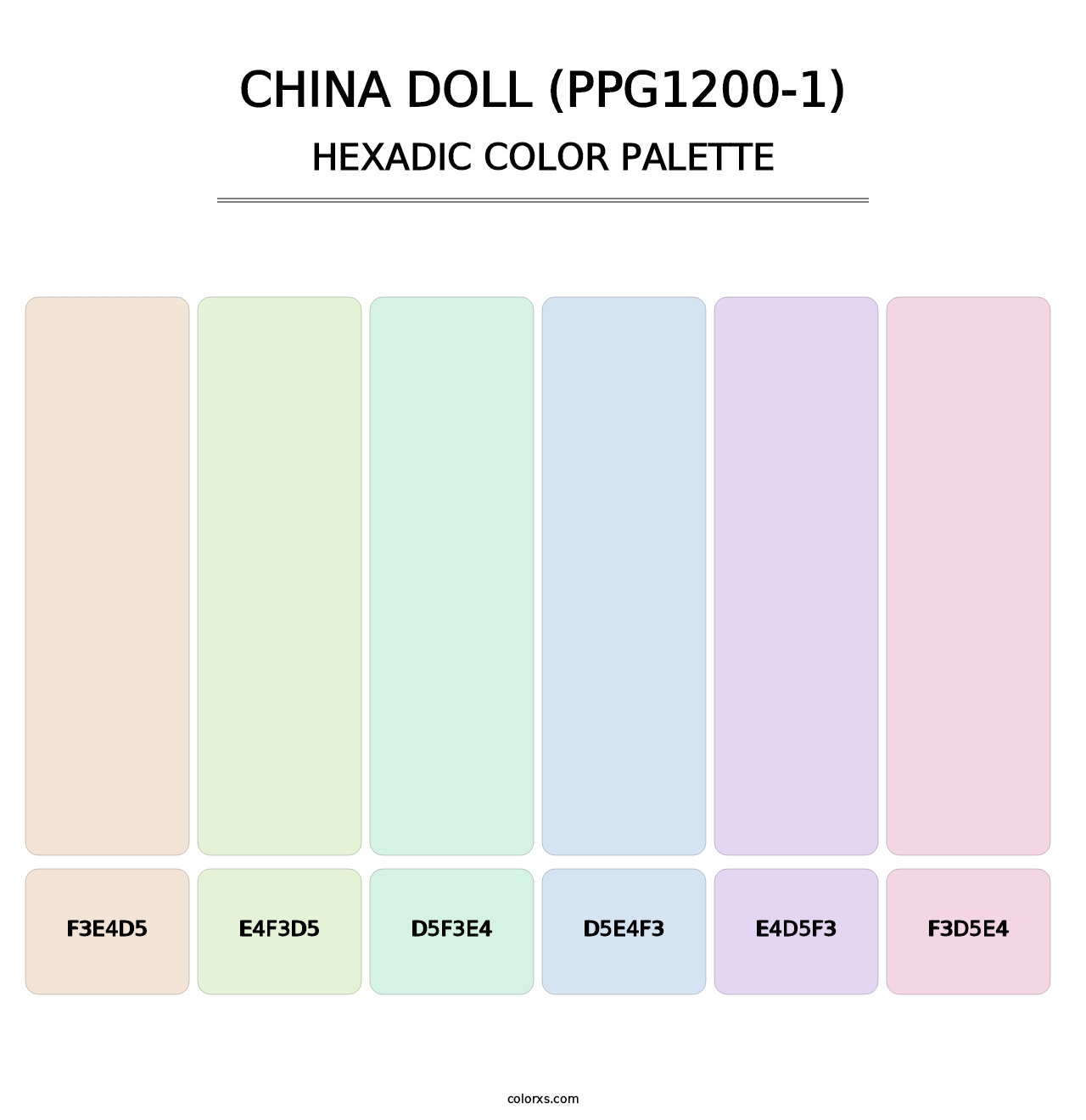 China Doll (PPG1200-1) - Hexadic Color Palette