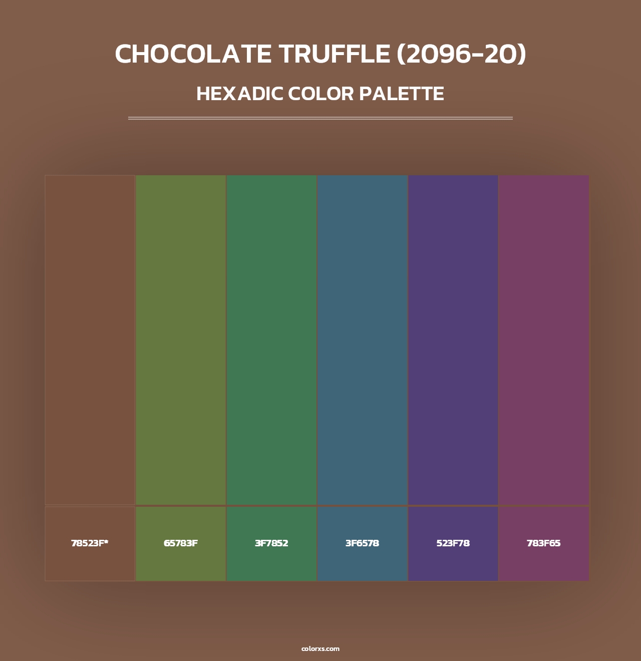 Chocolate Truffle (2096-20) - Hexadic Color Palette