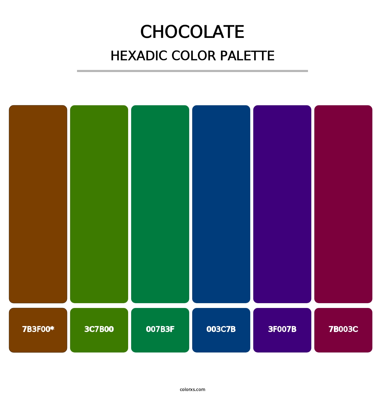 Chocolate - Hexadic Color Palette