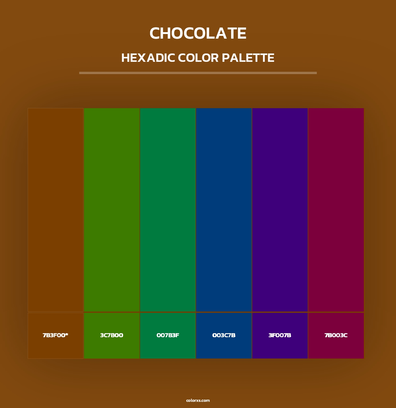 Chocolate - Hexadic Color Palette