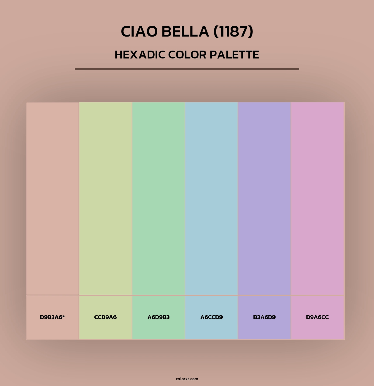 Ciao Bella (1187) - Hexadic Color Palette