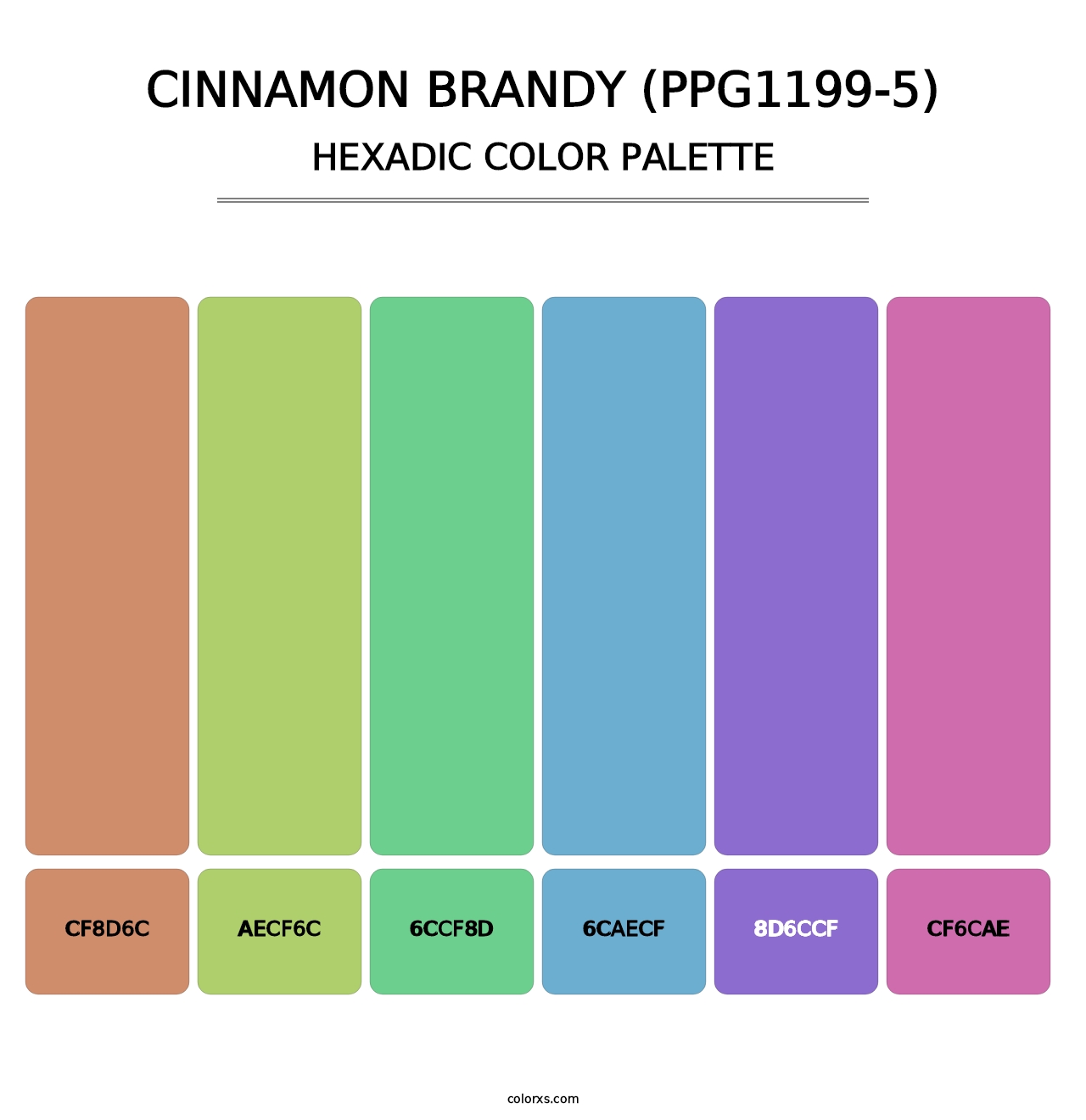 Cinnamon Brandy (PPG1199-5) - Hexadic Color Palette