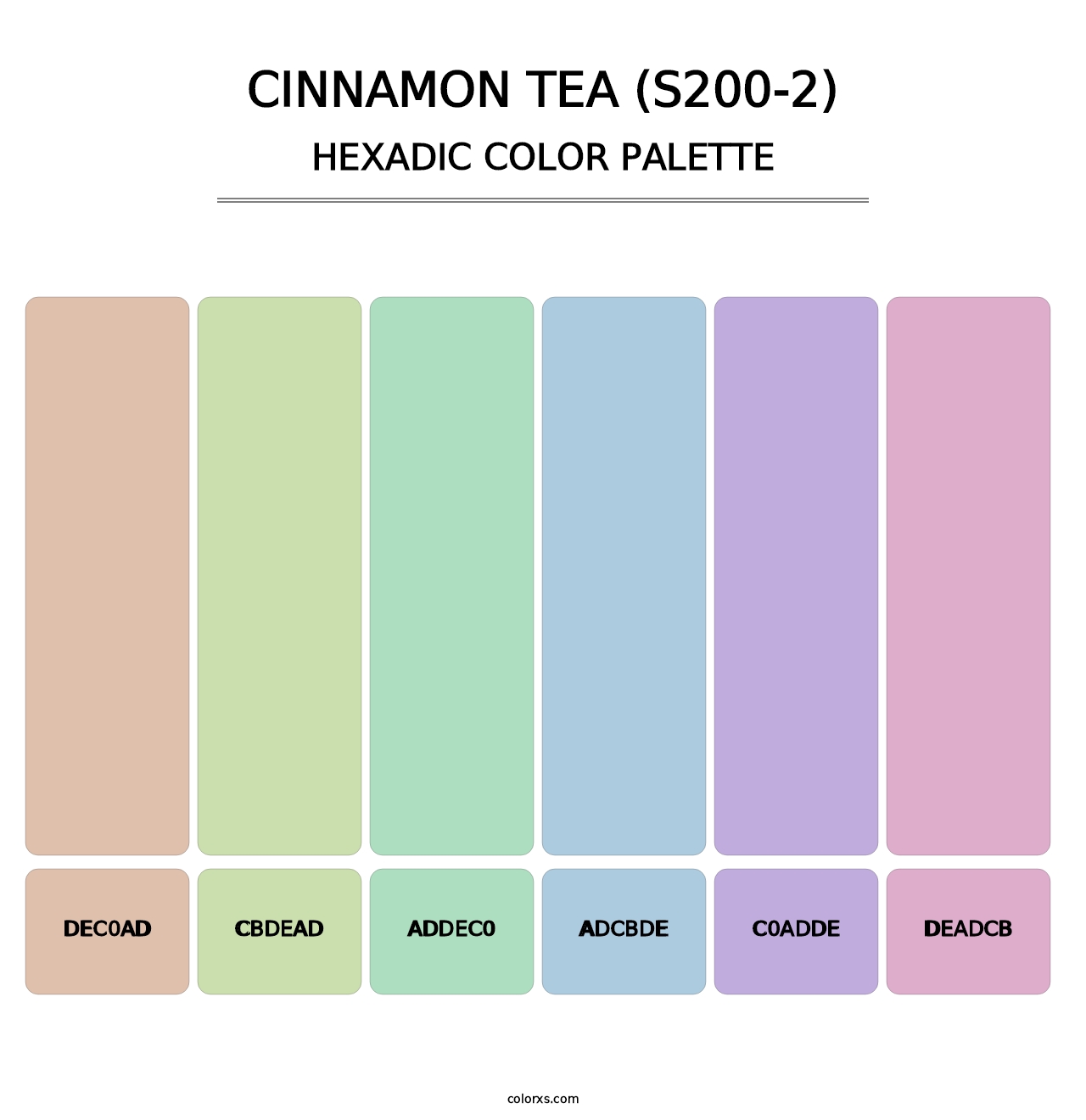 Cinnamon Tea (S200-2) - Hexadic Color Palette
