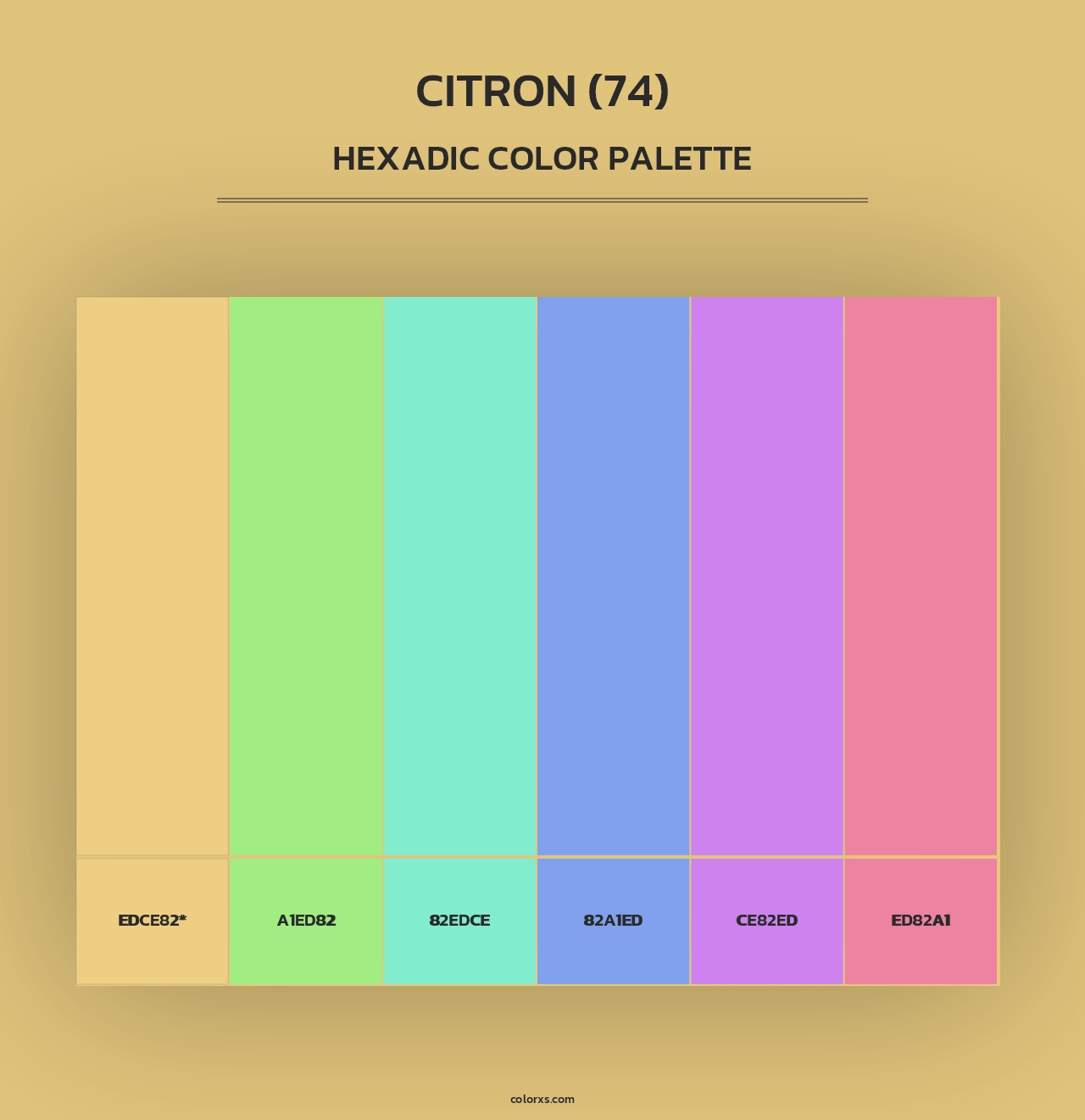 Citron (74) - Hexadic Color Palette