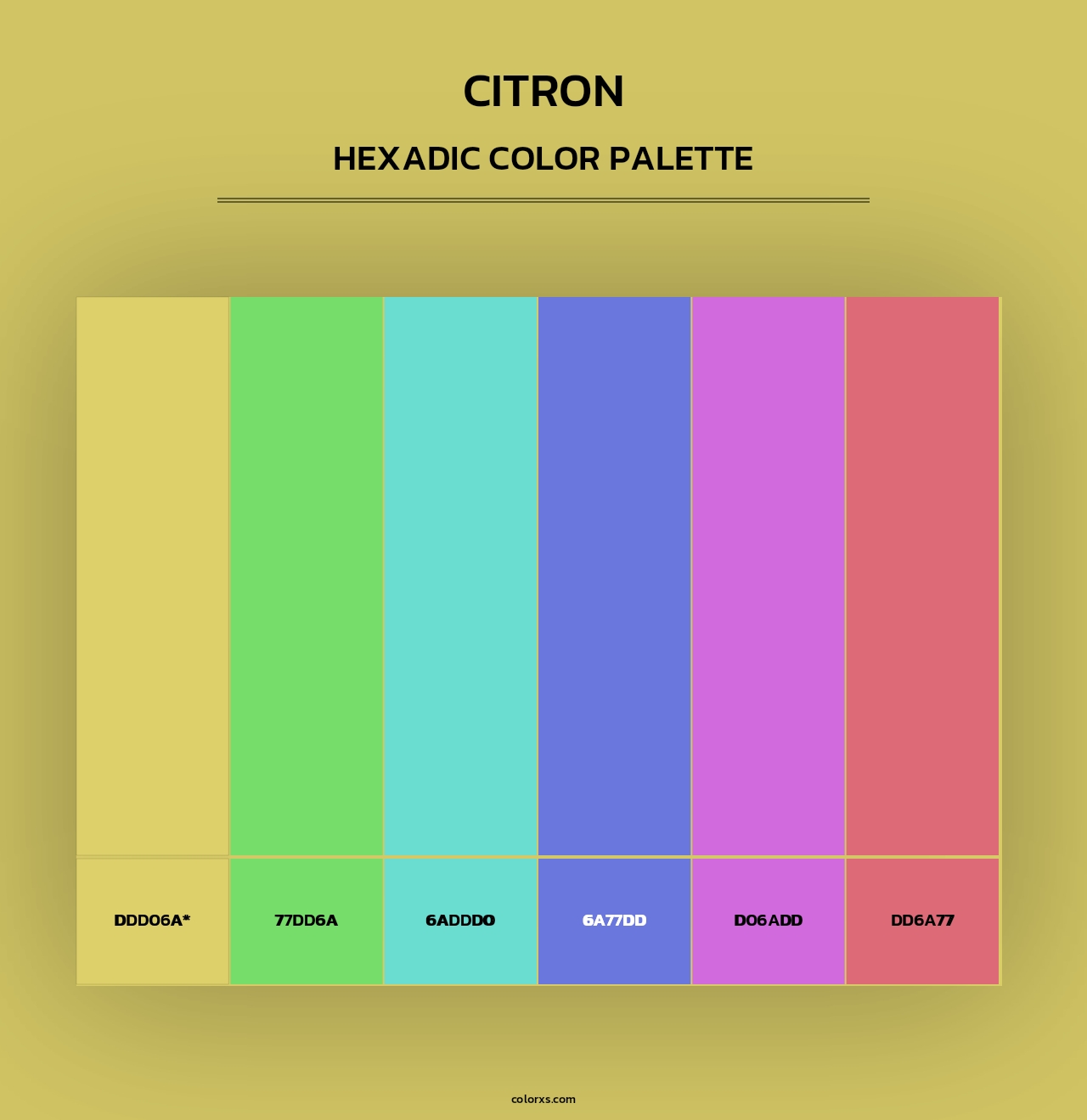 Citron - Hexadic Color Palette