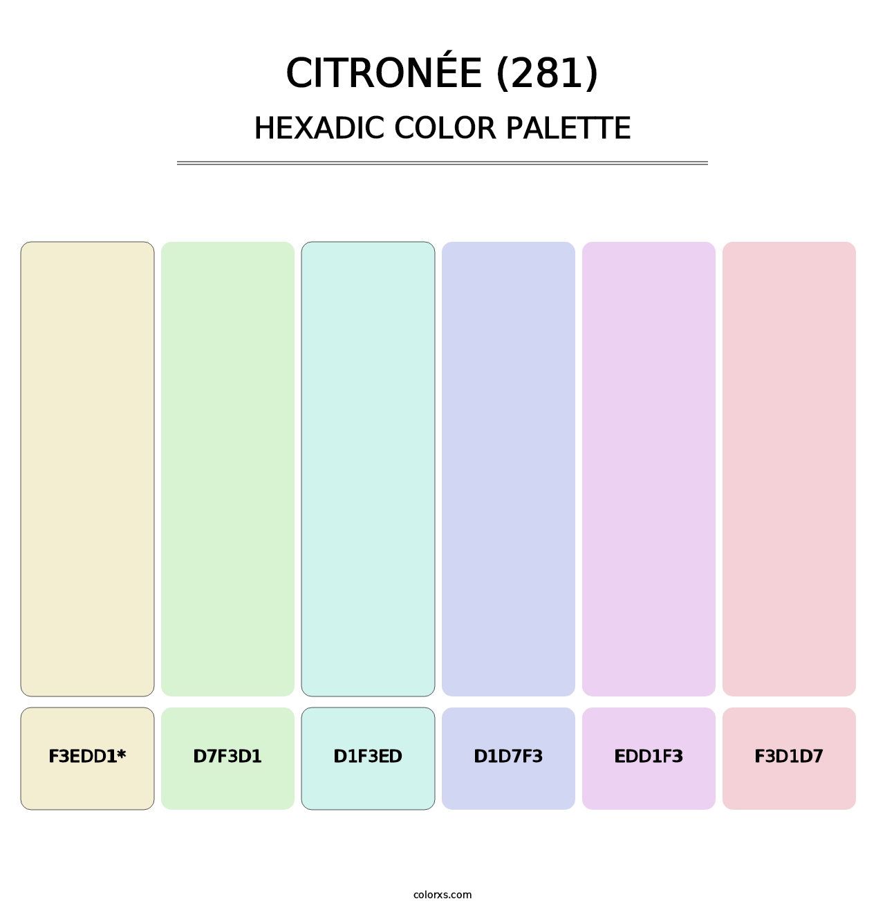 Citronée (281) - Hexadic Color Palette