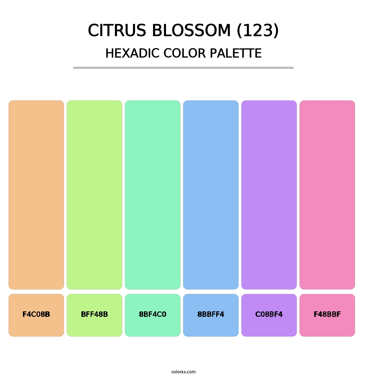 Citrus Blossom (123) - Hexadic Color Palette