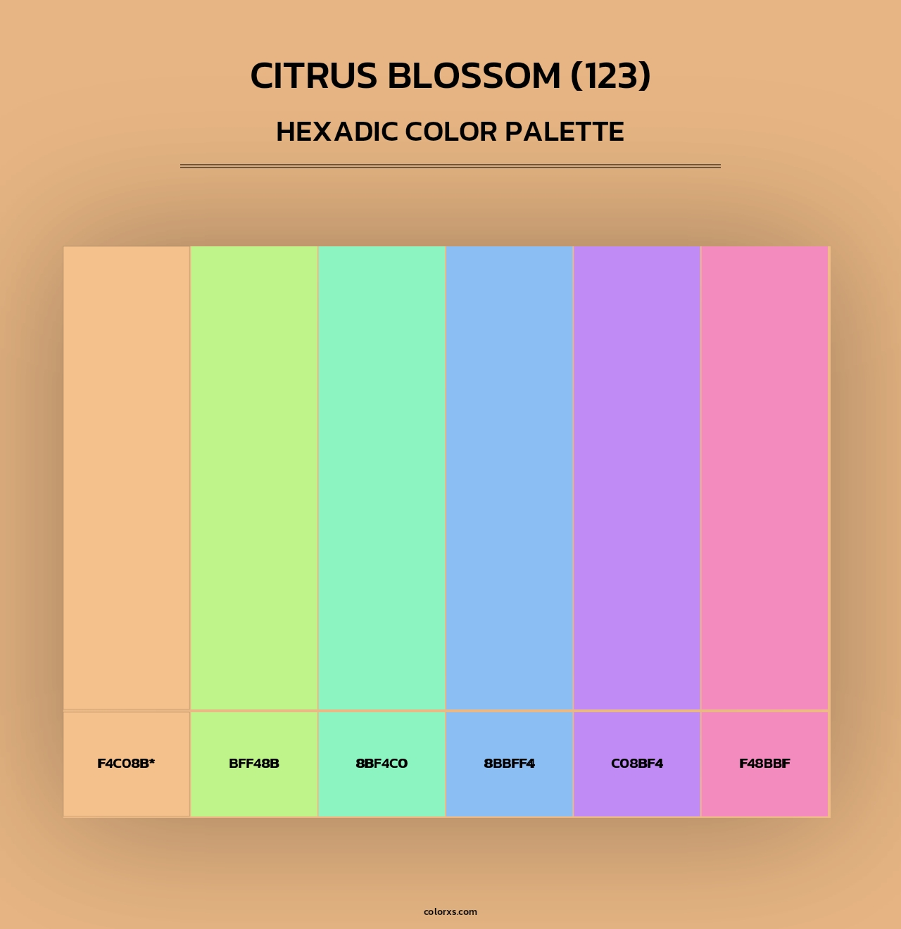 Citrus Blossom (123) - Hexadic Color Palette