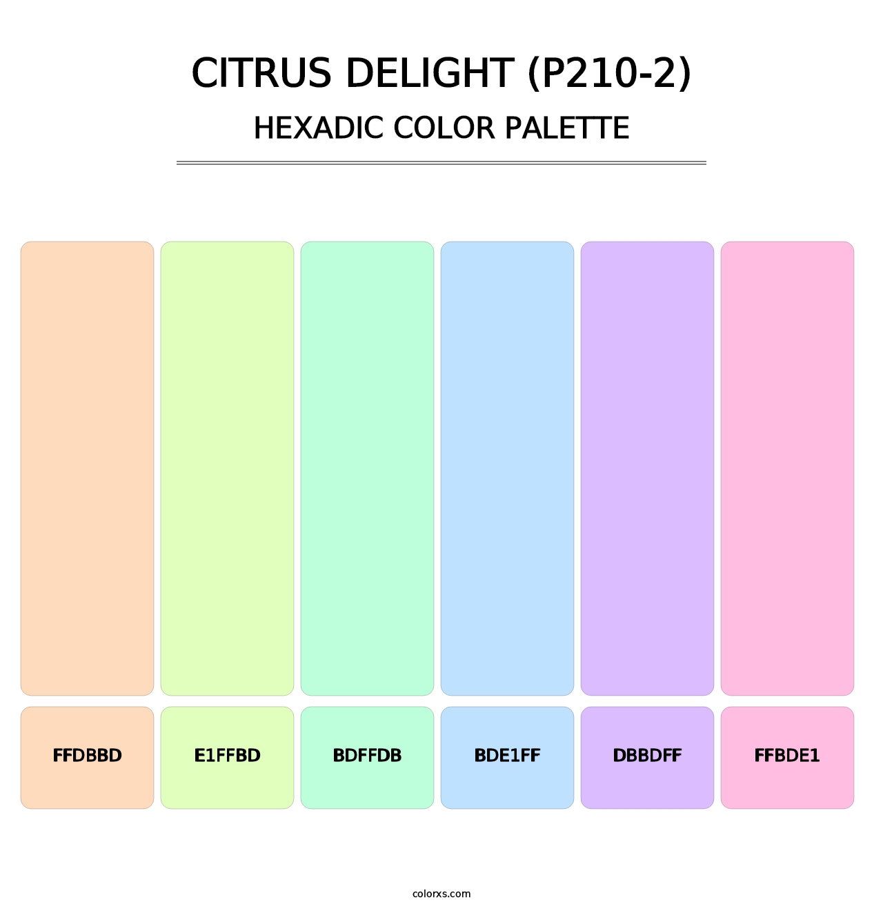Citrus Delight (P210-2) - Hexadic Color Palette