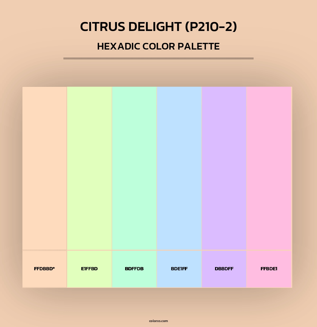 Citrus Delight (P210-2) - Hexadic Color Palette