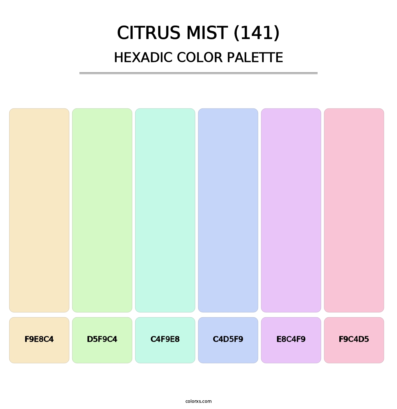 Citrus Mist (141) - Hexadic Color Palette