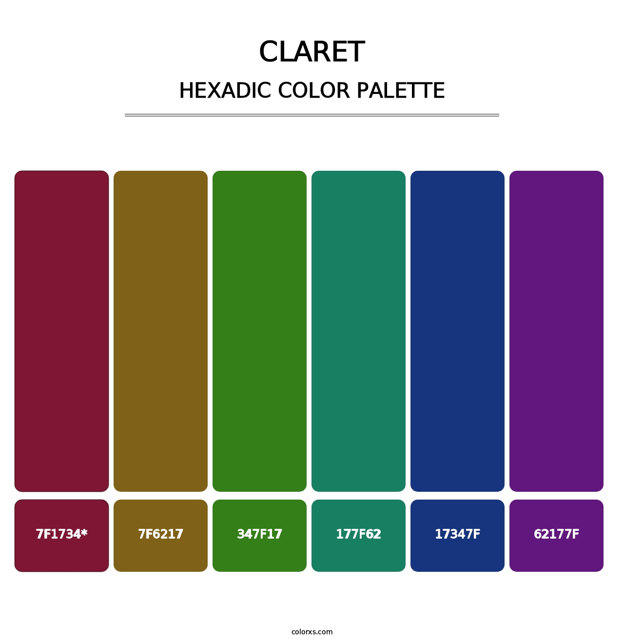 Claret - Hexadic Color Palette