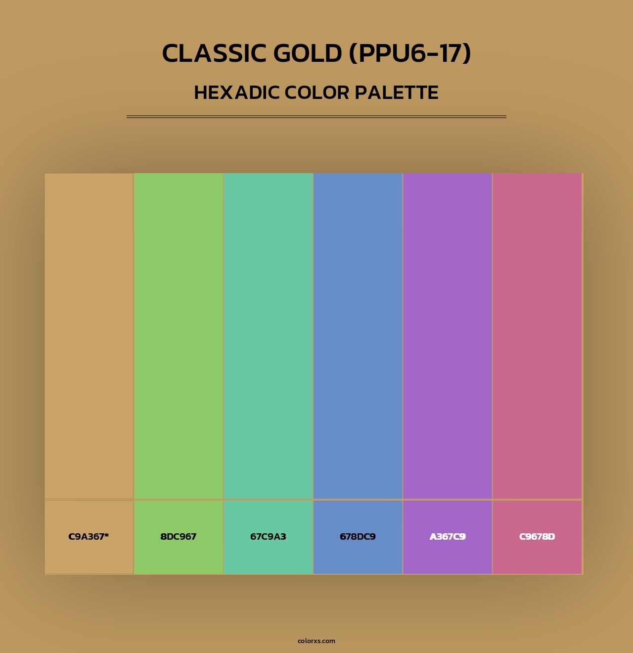 Classic Gold (PPU6-17) - Hexadic Color Palette