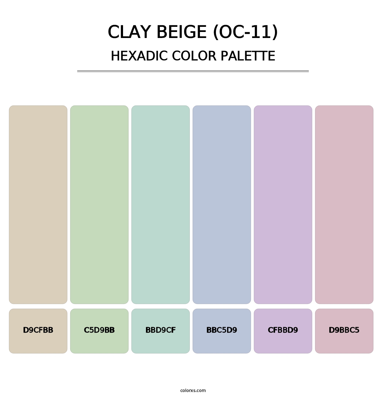 Clay Beige (OC-11) - Hexadic Color Palette
