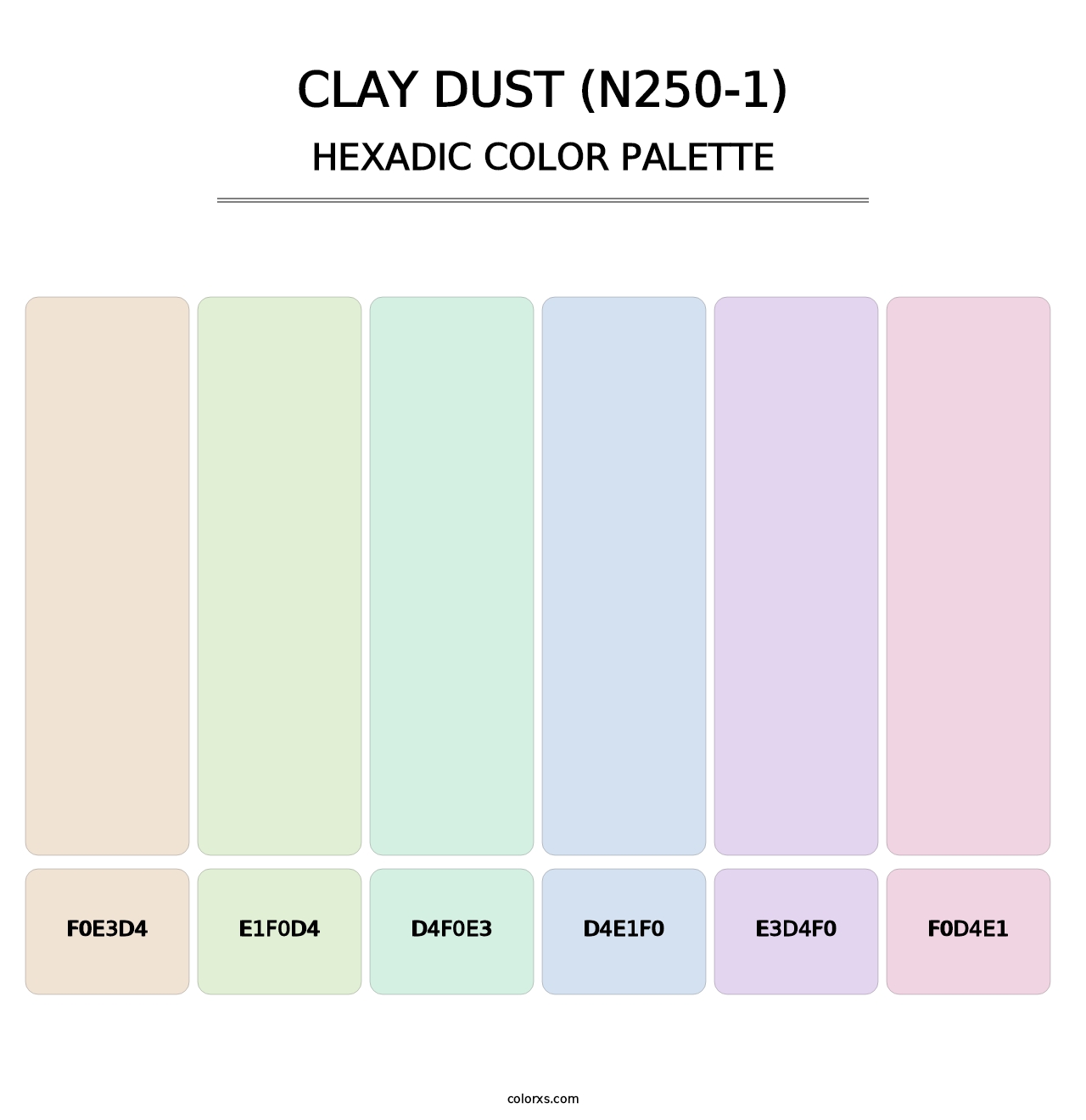 Clay Dust (N250-1) - Hexadic Color Palette