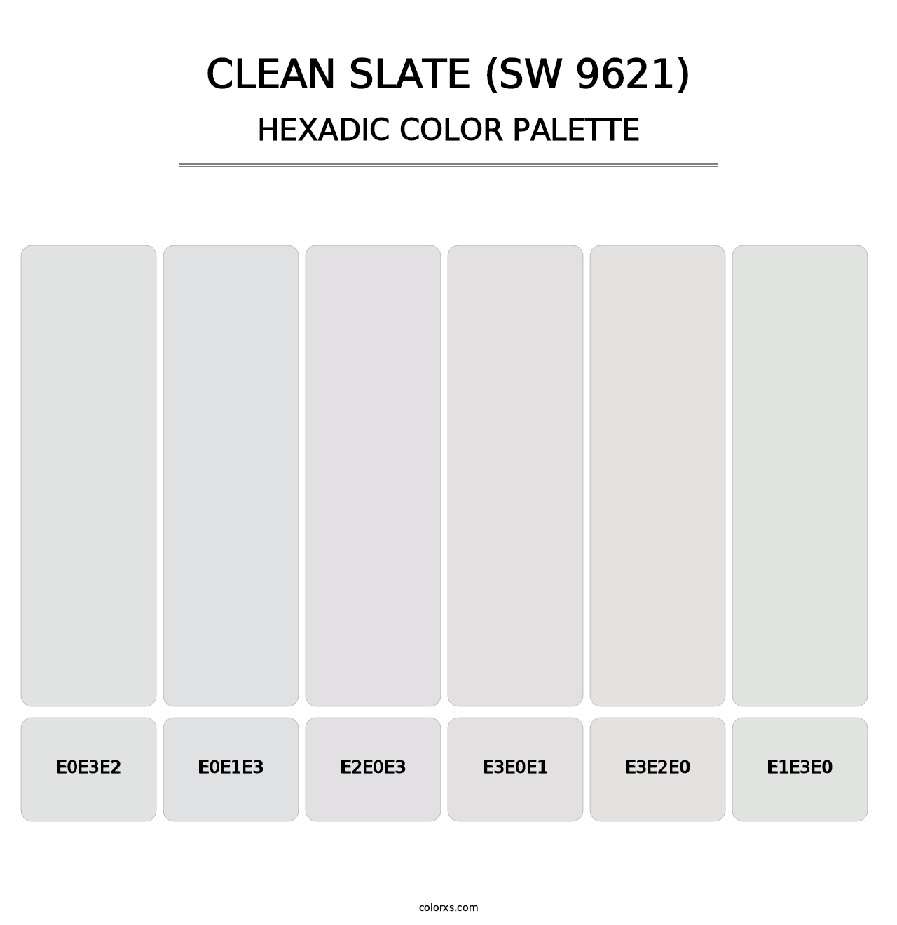 Clean Slate (SW 9621) - Hexadic Color Palette