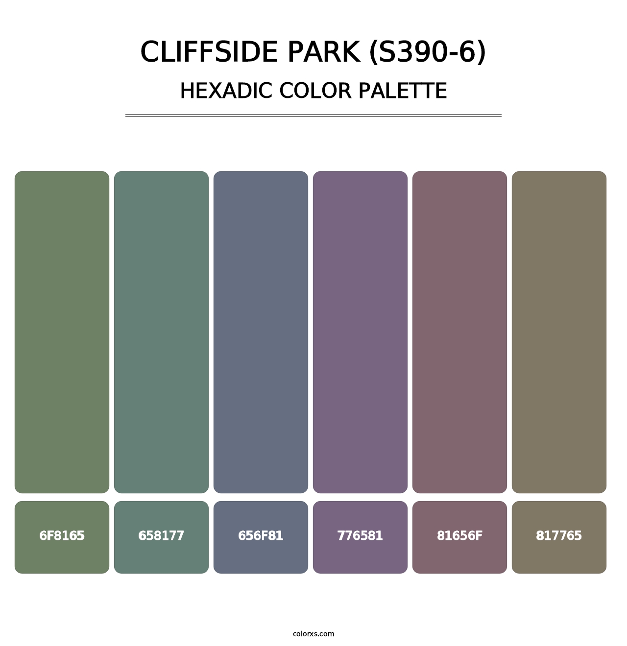 Cliffside Park (S390-6) - Hexadic Color Palette