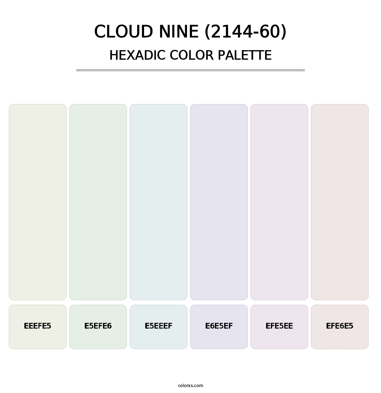 Cloud Nine (2144-60) - Hexadic Color Palette