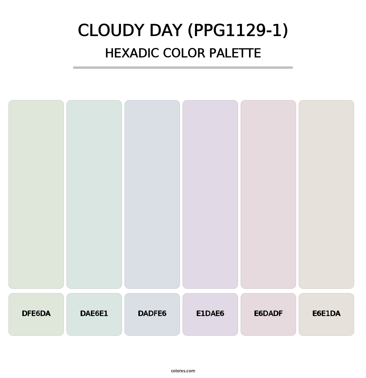 Cloudy Day (PPG1129-1) - Hexadic Color Palette
