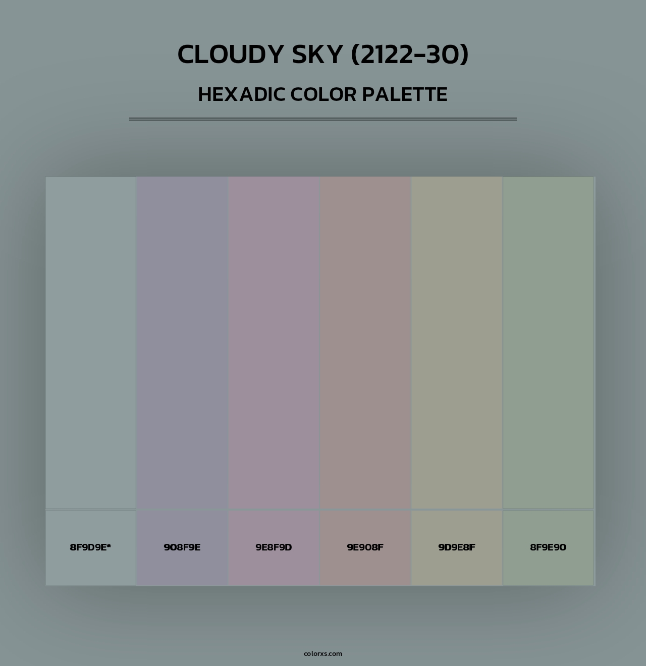 Cloudy Sky (2122-30) - Hexadic Color Palette