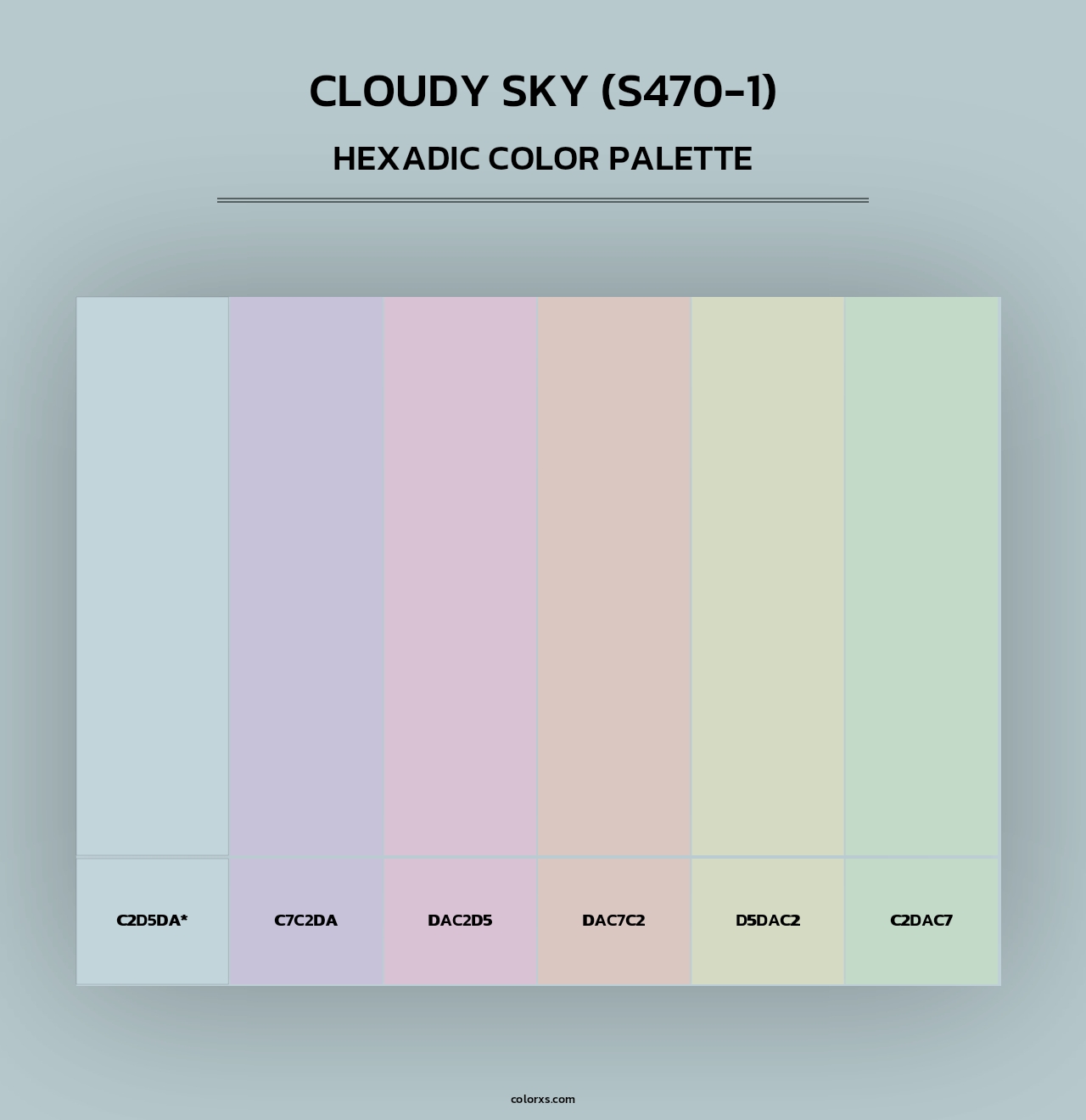 Cloudy Sky (S470-1) - Hexadic Color Palette