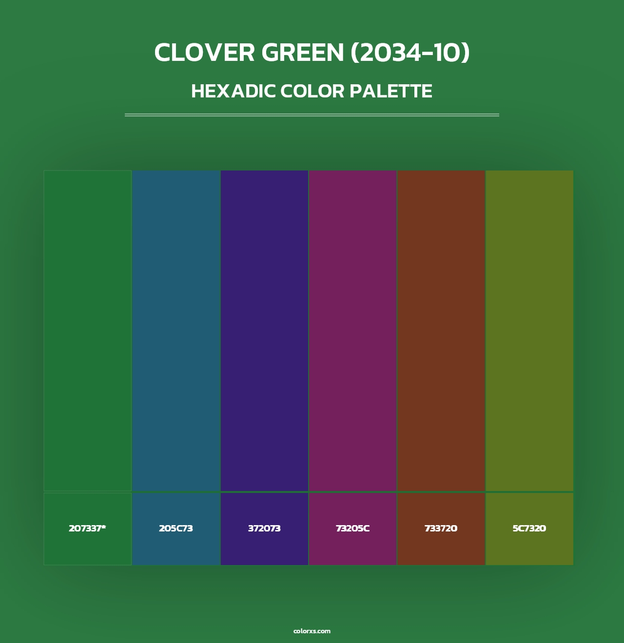 Clover Green (2034-10) - Hexadic Color Palette