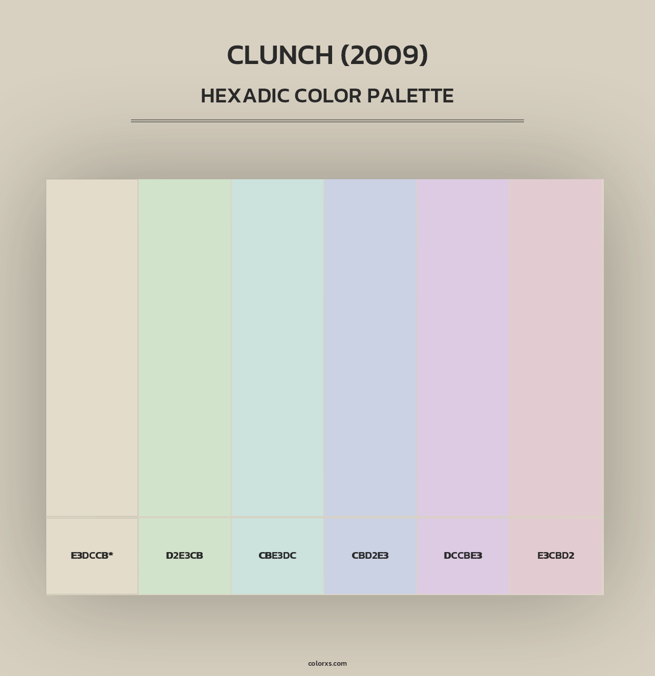 Clunch (2009) - Hexadic Color Palette