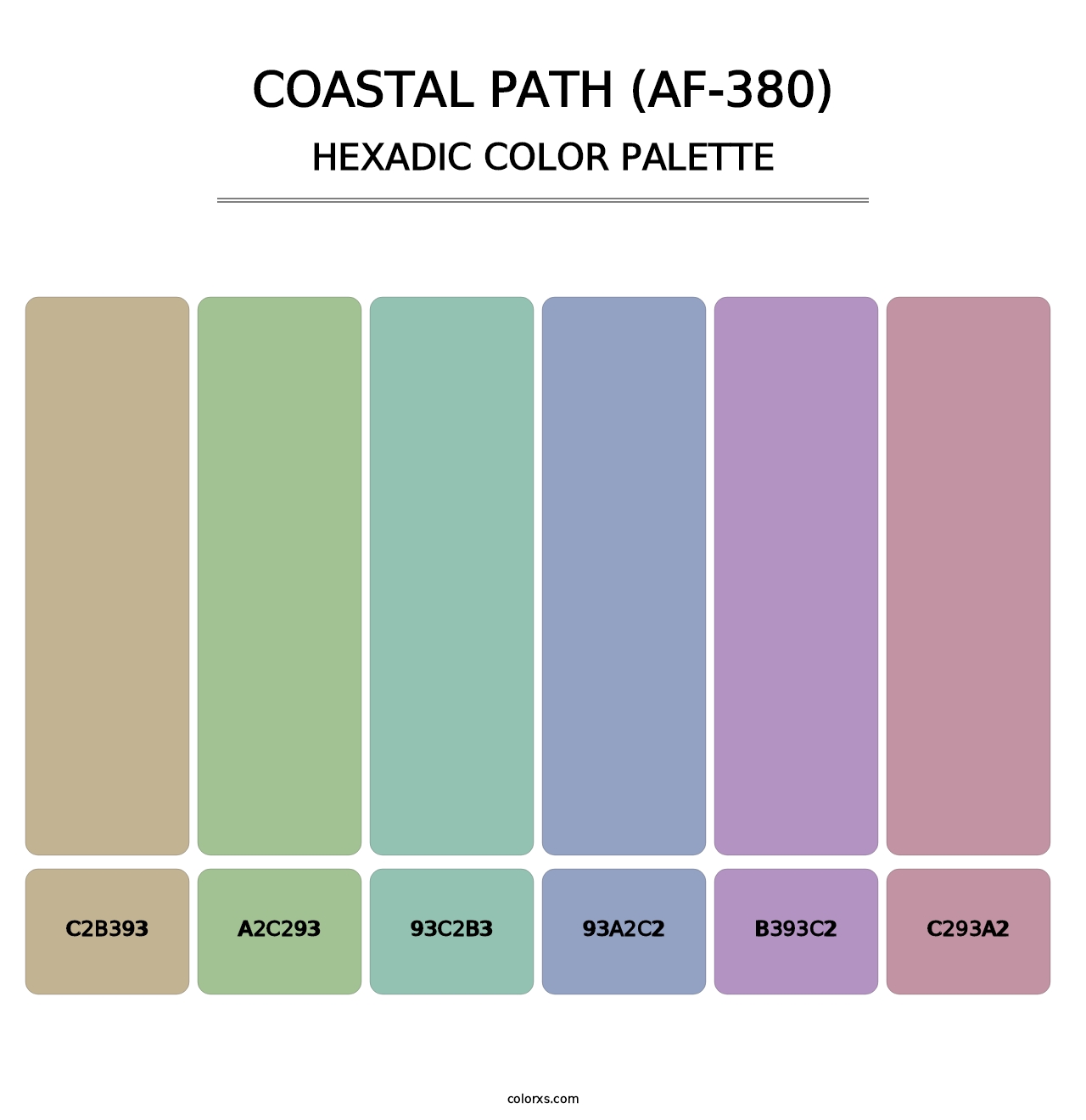 Coastal Path (AF-380) - Hexadic Color Palette